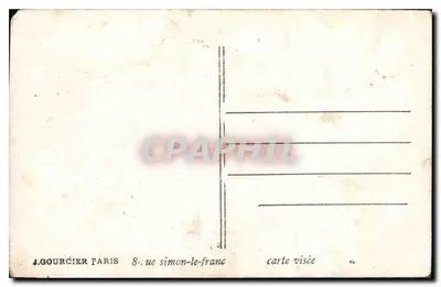 Ogólny de Castelnau, Ogólny Joffre i oficer — Wojna 1914/15 — J. Gourcier Paryż — Rewers