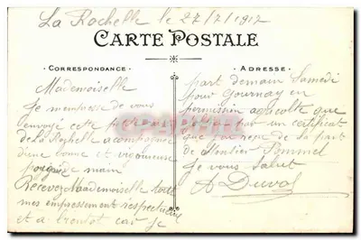La Rochelle — Basen do wypławiania przy pełni morskiej — Artaud et Nozais, Nantes, nr 93 — Rewers
