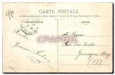 Provins - Torre de César (Fortaleza de los siglos XI y XII) — J. Lefebvre, editor — Reverso