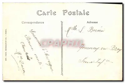 Clermont-Ferrand — Widok na Place de Jaude z katedry Świętego Piotra — Wyd. Fot. Neurégin i Cie, Paryż, nr 71 — Rewers