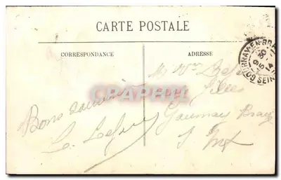 Chartres — Widok z mostu Grands Prés — LL. — N° 154 — Rewers