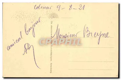 Colmar - Monument Brust - editor CAP, n°15 — Verso