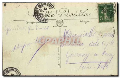 Gérardmer — Miasto i Jezioro — LL. — Visé Paris n° 1 — Rewers
