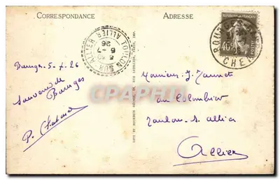 Bourges — Façada Pałacu Jacques-Cœur — LL — Rewers