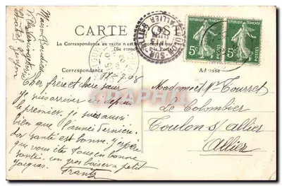 Châtelguyon — Widok z kasyna — L'Auvergne, Puy-de-Dôme — 789 — Hotel Splendide — Rewers