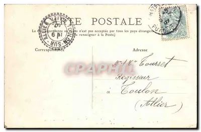 Châtelguyon — Lembrete de Châtelguyon — M.T. Frantz, n°219 — Verso