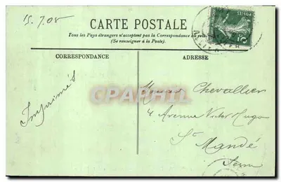 Dintorni di Vichy — Il Castello di La Palisse — LL. n° 999 — Verso