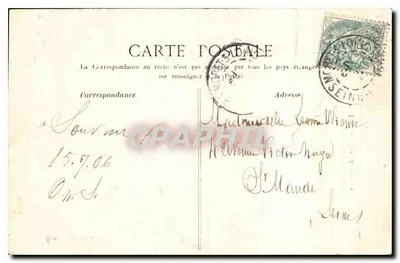 Moret-sur-Loing — Brama Samois — J. Priland — Rewers