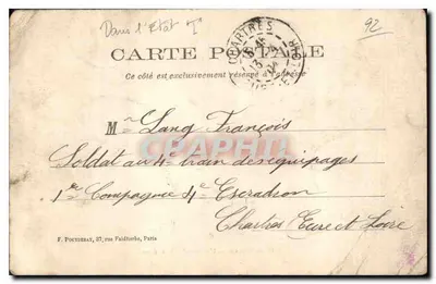Tournon-sur-Rhône — Uma cavalcada a cavalo — F. Robinson, n°15 — Verso