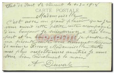 Pont-Saint-Vincent — O Castelo — Gliché Xionlie, fot., Chaligoy, n° 2061 — Verso