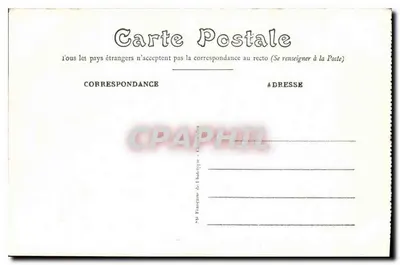 Rennes — La Préfecture et la Rue de Fougères — Éditeur Mary Roussellière, n°5 — Rewers
