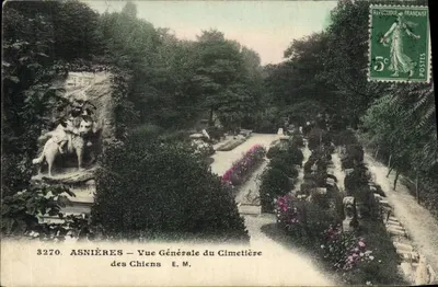 Asnières — Vista Geral do Cemitério dos Cães — E.M. n°3270