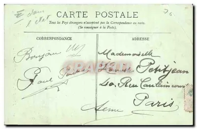 ÉTRETAT — Porta d'Aval — LL. — J. Poiller — Verso
