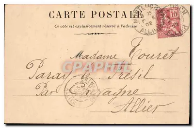 Néris-les-Bains — O Parque e o Kiosque da Música — G. B. MASTLIER, Paris — Verso