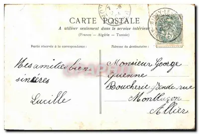 Paris - Pavillon de Flore — éditeur 'Paris - Pavillon de Flore' (imprimé en bas) — Verso
