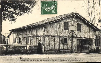 Berço de Santo Vicente de Paulo — Casa de Ranquines — editor não identificado, número de série não visível