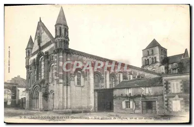 Saint-Jouin-de-Marnes — Visão geral da Igreja, séculos xi e xii — Dando-Berry, Londres - 55