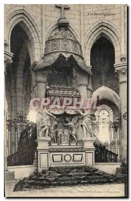Altar de Saint-Edme e Tonbeau — Igreja de Pontigny (Yonne) — Na Borgonha