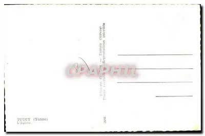 Toucy (Yonne) — Katedra — Wydawnictwo COTIN (Nievre) — Rewers
