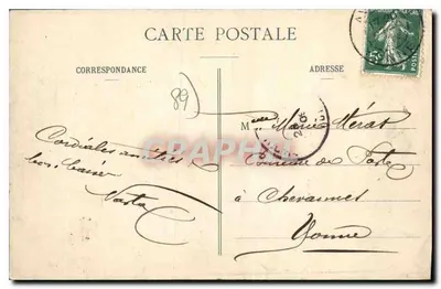 Hôtel du Maréchal de Chastellux i Zamek — Zbiór Zamku Chastellux — wyd. Avallon — Rewers