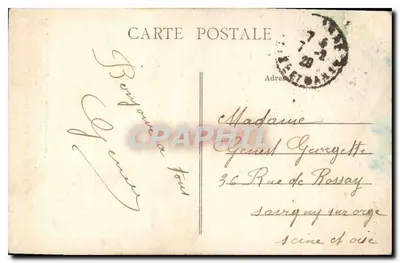 Jouarre (S.-et-M.) — Castelo de Venleuil — Napoleão Iº aguardando Blücher em 1814 — Edição Gagget — Verso