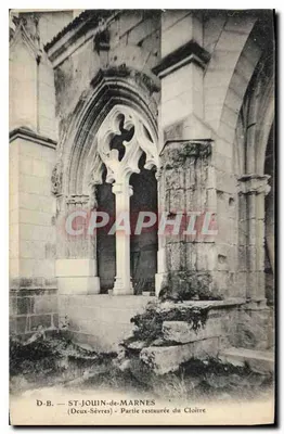 ST-JOUIN-DE-MARNES — Parte restaurada do Claustro — D.B. (Deux-Sèvres)