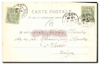 Menigoute (Deux-Sèvres) — Ruínas da Igreja abbatial — Jules Rulands, fot. — N° 218 — Pottiers — Verso