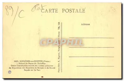 Dom odpoczynku Petit-Pien — Sougères-sur-Sinotte (Yonne) — Foto-Ed. E. Mignon, Nangis-sur-Marne — Rewers