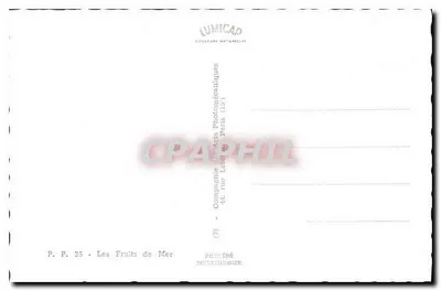 Os Frutos do Mar — P. P. 35 — editor LUMICAD, Paris — Verso