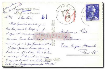Most nad Mayenną — Couterne (Orne) — Éditions Gaby — Rewers