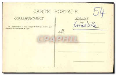 O Velho Lunéville e seus Arredores — Elevação do órgão da Igreja de São Jacó — E. Bastien, lib. editora, 24, rue Germain-Charlier, Lunéville — Verso