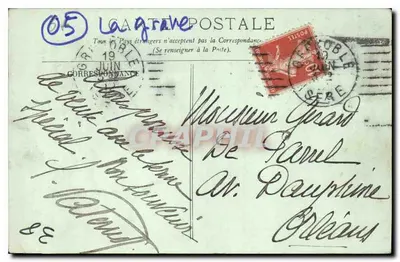 LE DAUPHINÉ - La Grave - Most Romanche i Metije — Rewers