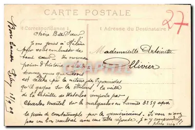 Beaumont-le-Roger — Antiga Porta da Abadia — éd. Mayer & Imp. (verso) — Verso