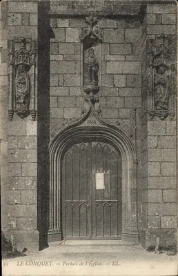 Le Conquet — Portal da Igreja — LL.