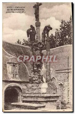 Calvaire de São Hernin, perto de Carhaix (F.) — Calvaire da Bretanha (Coleção B. Hamon, S.B.)