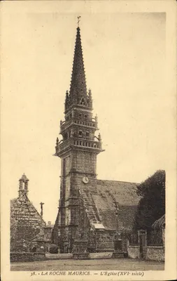 La Roche-Maurice — A Igreja (século XVI) — Editor: Carta Postal