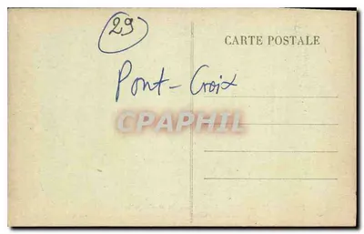 Ponte-Croix — Estátua de São Agostinho e Capela do Coração Sagrado — Ed. Quéré, Padeiro — Verso