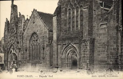 Pont-Croix — Fachada Sul — Ed. Quére, Pâtissier