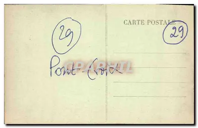 Pont-Croix — Fachada Sul — Ed. Quére, Pâtissier — Verso