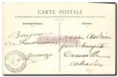 Louveciennes - O Templo do Amor, Pavilhão da Dubarry — M. R. H. Paris — Verso