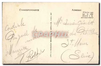 Rouen — Katedra — wydawca L. Letellier, nr 159 — Rewers