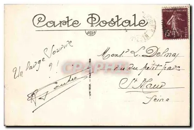Vendôme (L.-et-Ch.) — Hotel de Ville (Zabytek, XVe wiek) i most nad Loir — A. P. — Rewers