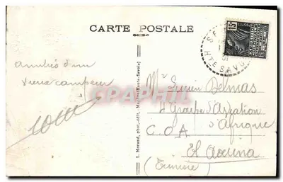 Chamonix — L'Arve i Mont-Blanc — L. Morand, fot. wyd. (Haute-Savoie) n°1002 — Rewers
