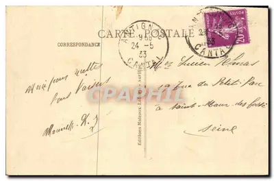 Waterval van het Pas-de-la-Cère bij Vic-sur-Cère — Het pittoreske Cantal — Uitgaven Auriège — Achterkant