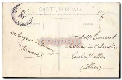 Lago de Annecy - Castelo de Monthon St-Bernard e o Lago — A. Gardet, Annecy, n°94 — Verso