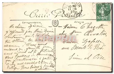 Saint-Floir — Porte des Roches — LL. — n° 44 — Verso