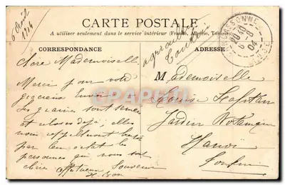 Carcassonne: Margens do rio Aude. O Ponte Novo (1844) — Ed. N.G. — Verso
