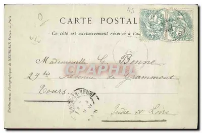 Orléans — Perspectiva de la Rue Jeanne d'Arc — Editor: M. Hendous Grammont & Grand'Amire — Reverso