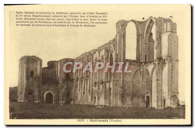 Ruínas da Igreja Abbatial e Catedral de Maillezais — Vendée — n° 1032