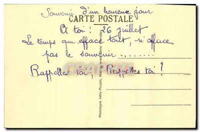 Ruínas da Igreja Abbatial e Catedral de Maillezais — Vendée — n° 1032 — Verso